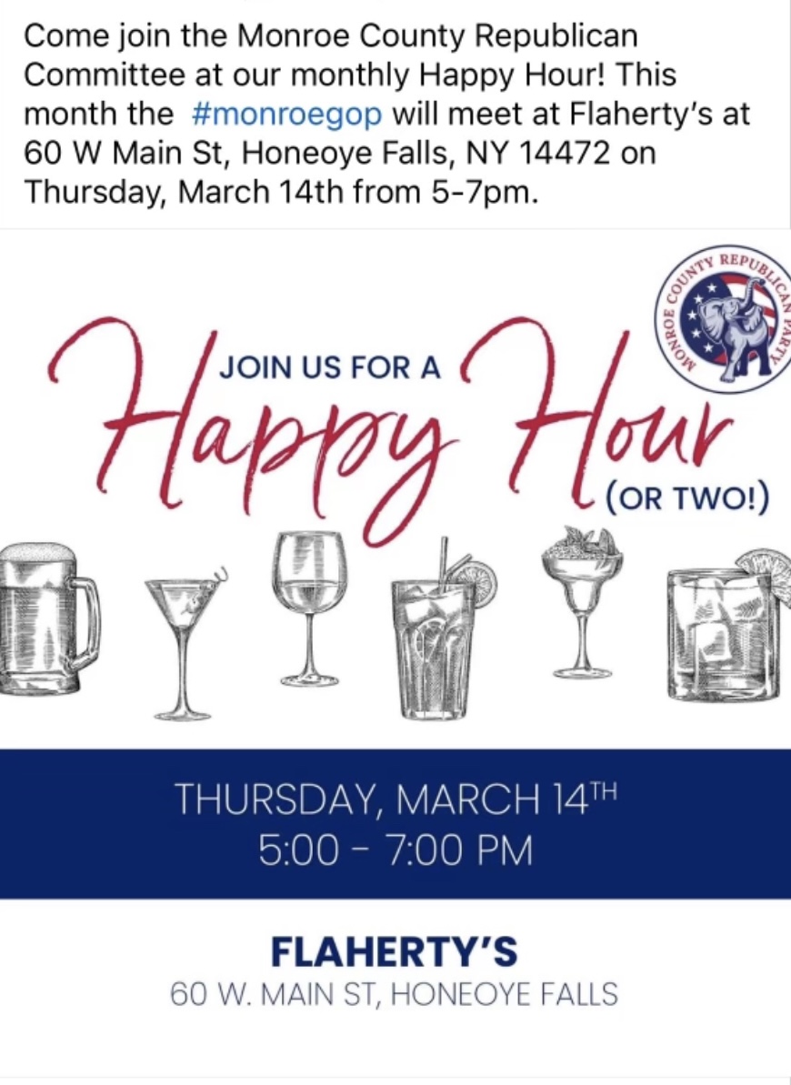Happy Hour March 14th from 5-7PM
